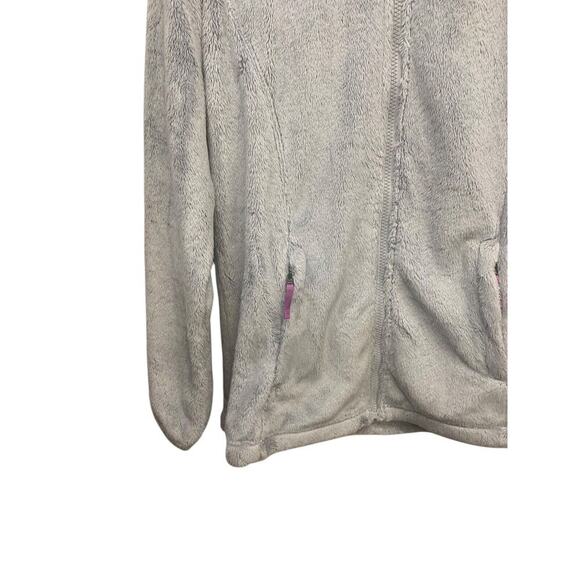 The‎ North Face Jacket Girls Extra Large Gray Full Zip Fleece Pockets Osolita - Picture 8 of 13
